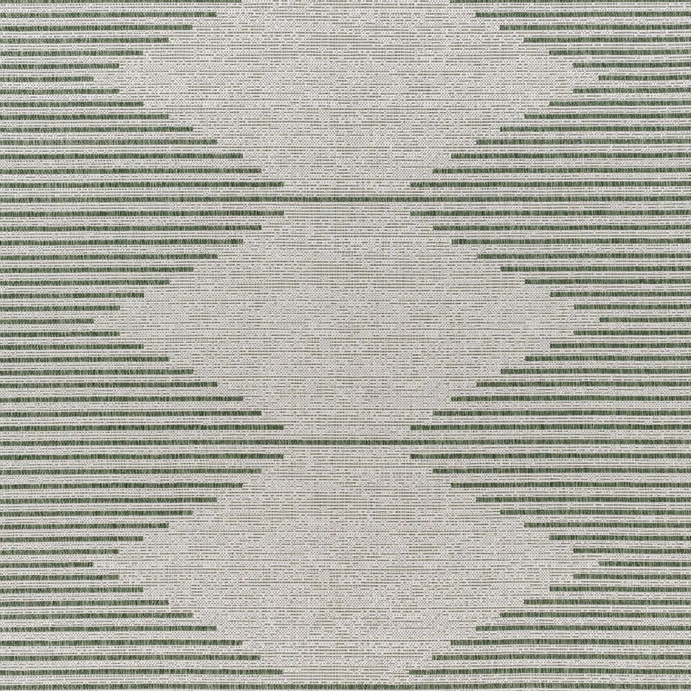 Surya Eagean 7&#39;10&quot; x 10&#39;2&quot; Grass Green, Ivory and Seafoam Indoor/Outdoor Area Rug, , large