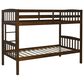 Linon Home Decor Perryton Twin Over Twin Bunk Bed in Warm Oak, , large