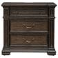 Belle Furnishings Provence Park 3-Drawer Nightstand in Chateau Brown, , large