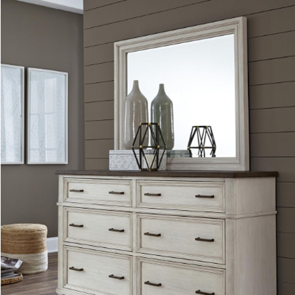 Riva Ridge Caraway Dresser Mirror in Aged Ivory, , large