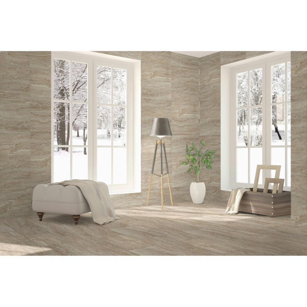 Dal-Tile Marble Attache Travertine 12&#39;&#39; x 24&#39;&#39; Porcelain Tile, , large