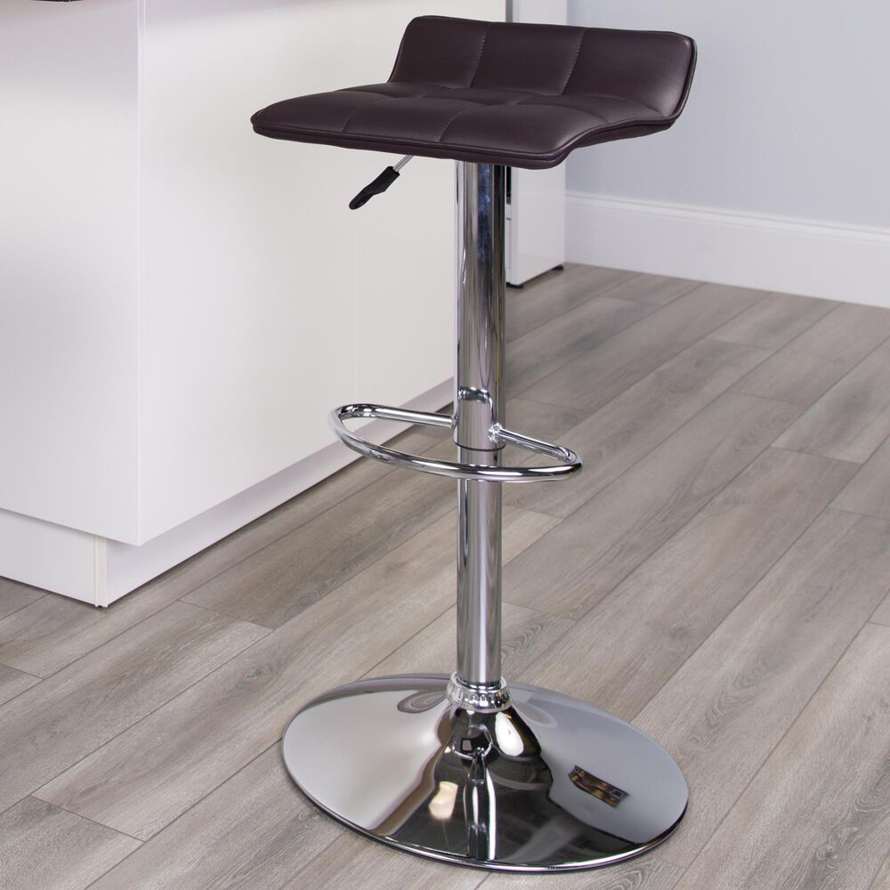 Flash Furniture Adjustable Barstool in Brown, , large