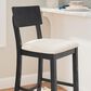 Linon Home Decor Jorissen Bar Stool in Dark Charcoal, , large