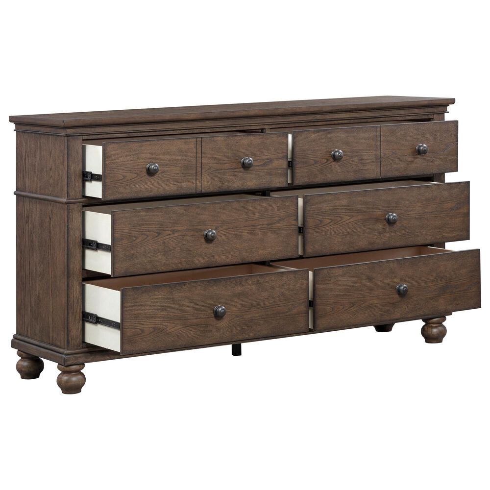 Riva Ridge Oxford 3-Piece King Sleigh Storage Bedroom Set in Cocoa with USB Ports, , large