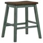 Furniture of America Jamal 5-Piece Counter Height Dining Set in Oak/Antique Green, , large