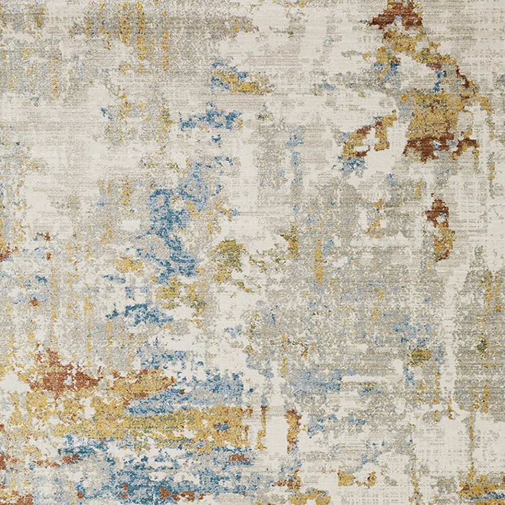Oriental Weavers Bauer Faded Abstract 2&#39;3&quot; x 7&#39;6&quot; Beige Runner, , large