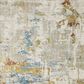 Oriental Weavers Bauer Faded Abstract 2"3" x 7"6" Beige Runner, , large