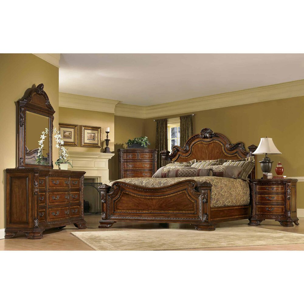 Vantage Old World 6-Drawer Chest in Medium Cherry, , large