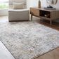 Surya Dresden White, Gray, Medium Gray, Light Slate, Mustard and Rust 7"10" x 10"2" Area Rug, , large