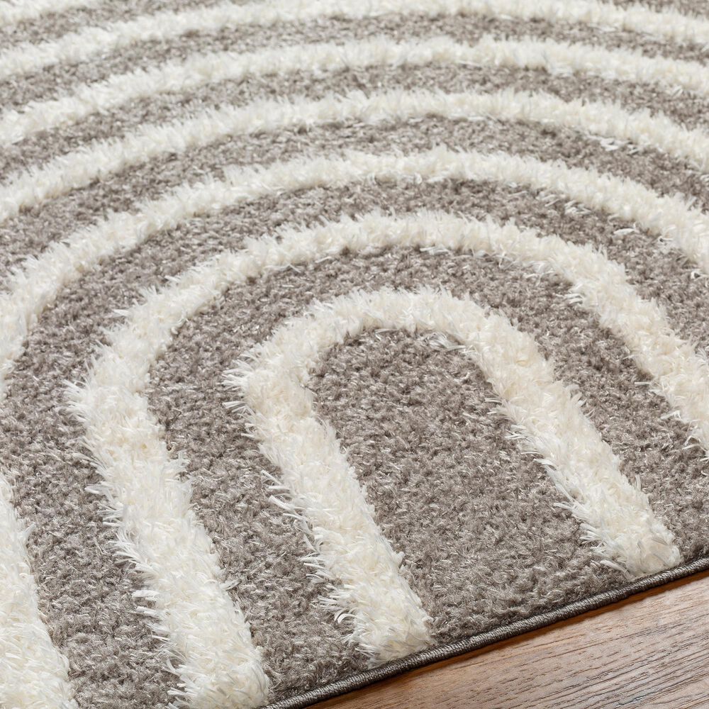 Surya Rodos Geometric 5&#39;3&quot; x 7&#39; Charcoal, White,Sage Area Rug, , large