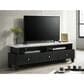 Crown Mark Alina 71" TV Stand in Black and White, , large