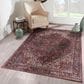 Momeni Karachi KAR-4 5" x 8" Burgundy Area Rug, , large