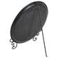 Maple and Jade Embossed Detail Fleur De Lis Decorative Charger with Stand in Brown, , large