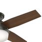 Hunter Dempsey Low Profile 44" Ceiling Fan with Lights in Noble Bronze, , large