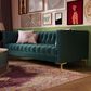 37B Isaac Stationary Sofa in Green Velvet, , large