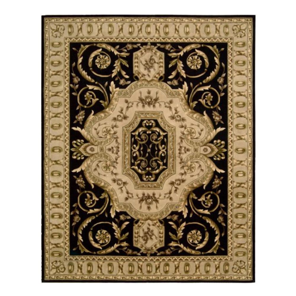 Nourison Versailles Palace VP14 3"6" x 5"6" Black Area Rug, , large