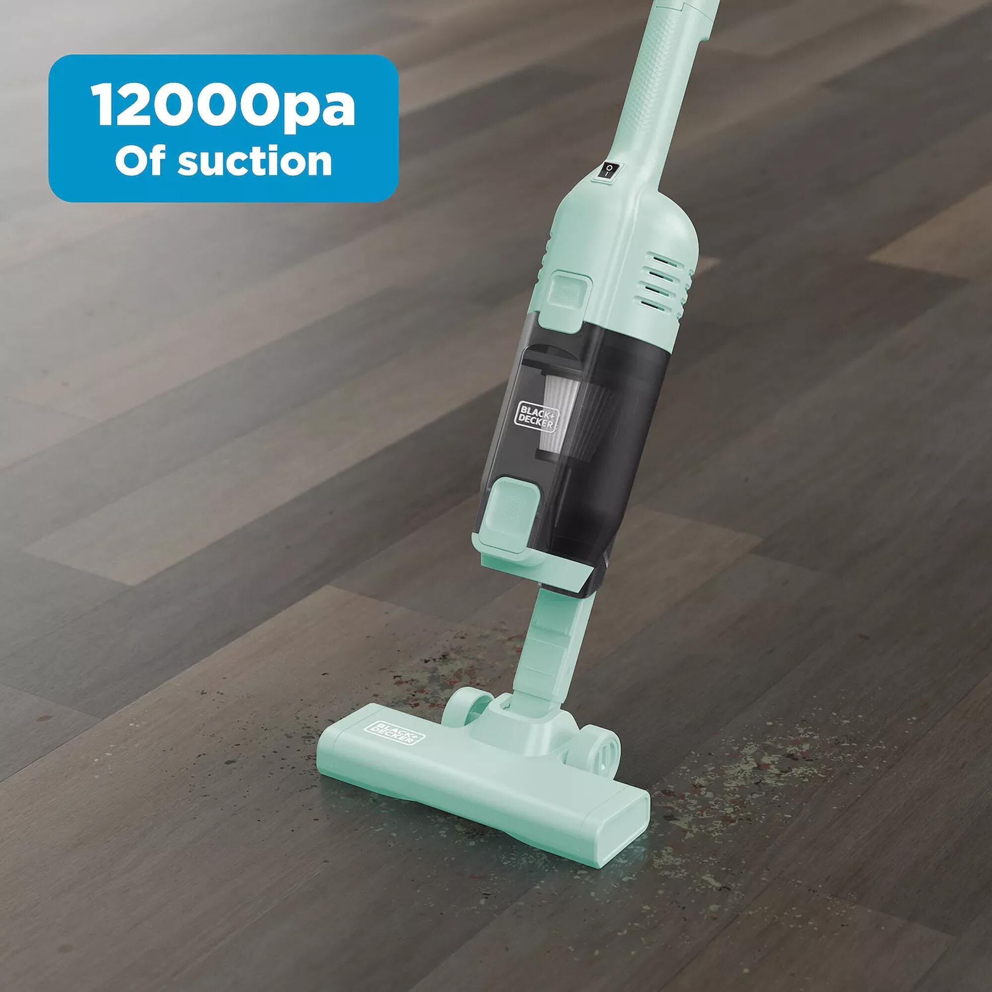 Black + Decker Power Series Lite 3-in-1 Corded Stick Vacuum in Green