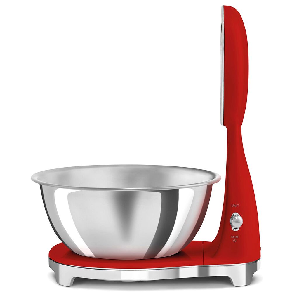 SMEG 50&#39;s Retro Style Kitchen Scale in Red and Chrome, , large