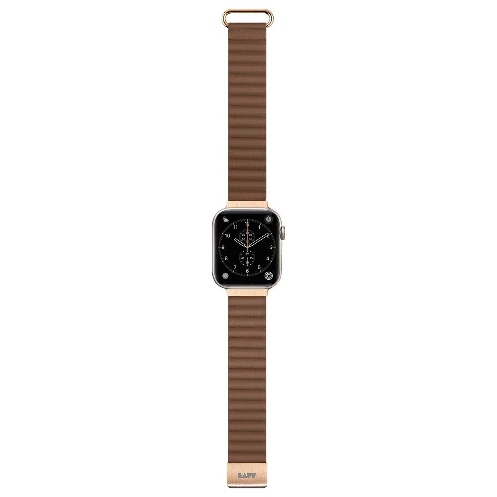 LAUT Watch Strap for 38/40/41mm Apple Watch Series 1-9, SE and ULTRA in Sepia Brown, , large