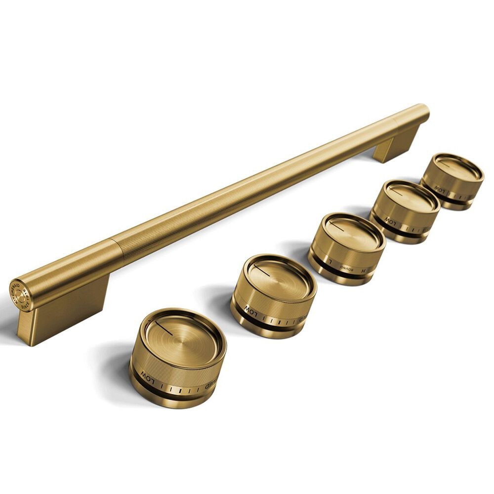 KitchenAid Handle and 5-Piece Knob Accessory Kit for Slide-In Convection Range in Brass, , large