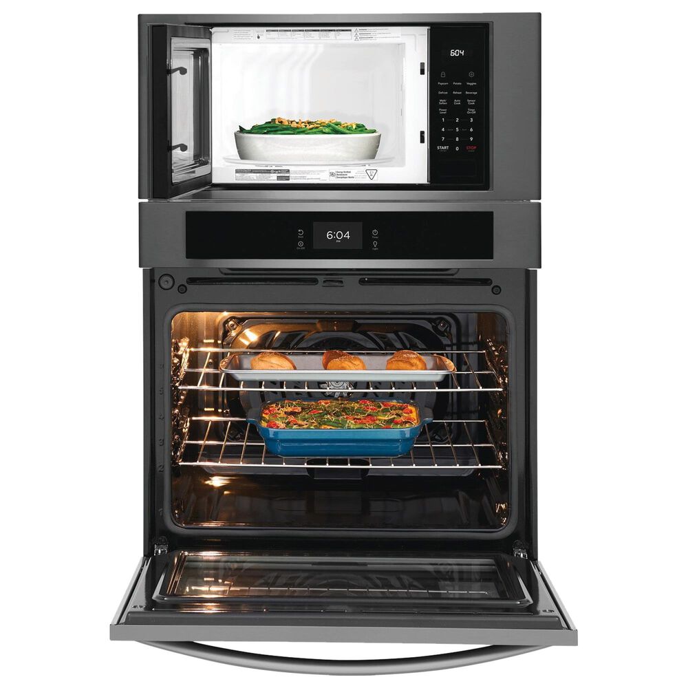 Frigidaire 30" Microwave Combination Wall Oven in Black Stainless Steel, , large