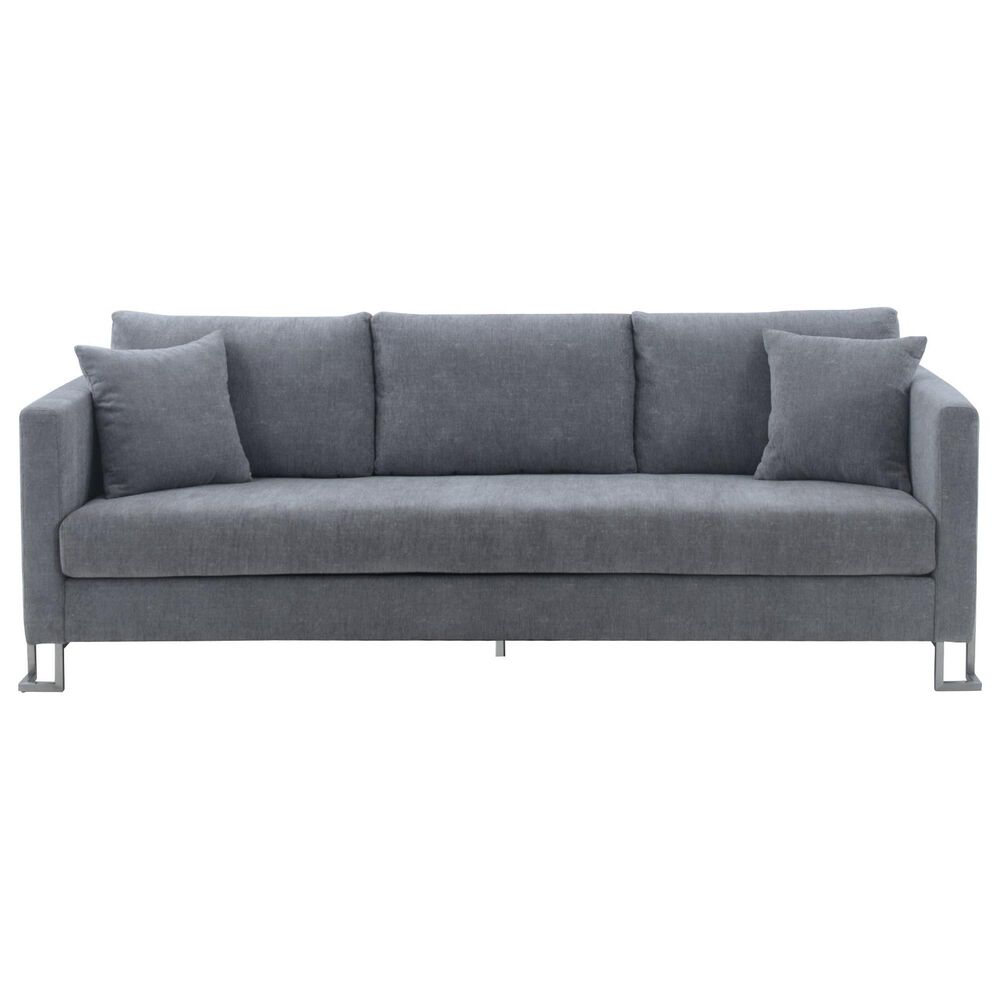 Blue River Heritage 2-Piece Sofa &amp; Chair Set in Gray/Brushed Stainless Steel, , large