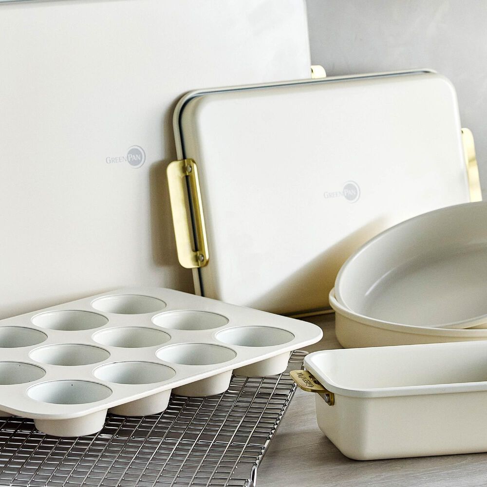 Green Pan Reserve Bakeware 7-Piece Baking Set in Cream, , large