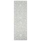 Safavieh Micro-Loop MLP504F 2"3" x 7" Light Grey and Ivory Runner, , large