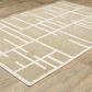 ROW by Oriental Weavers Quinn QUI04 Beige and Ivory 5"3" x 7" Area Rug, , large