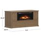 Richlands Furniture Soren Fireplace Dream Console with Queen Convertible Bed in Light Oak, , large