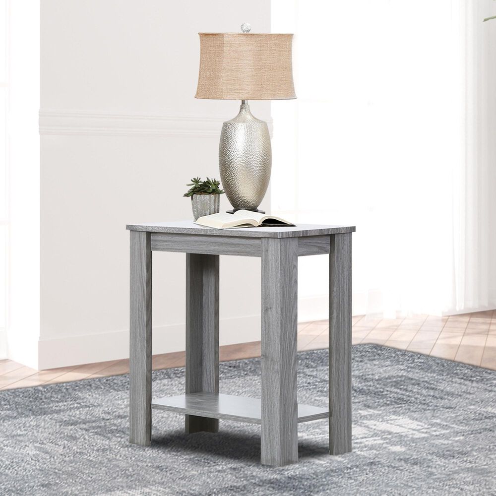 Seven Stars Two-Tier Side Table in Gray, , large
