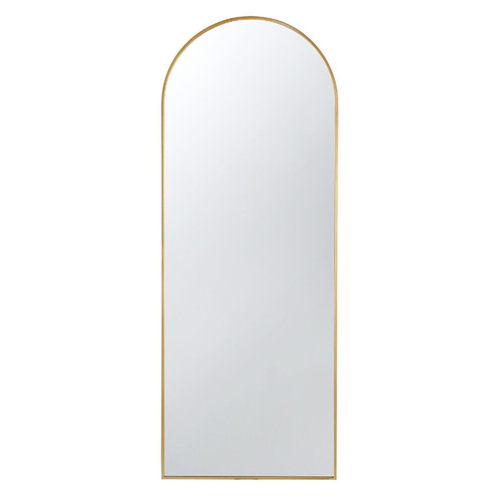 A&B Home Celine Arch Floor Mirror in Gold, , large