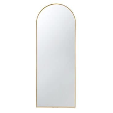 A&B Home Celine Arch Floor Mirror in Gold, , large