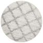 Safavieh Adirondack ADR122B 6" Round Ivory and Silver Area Rug, , large