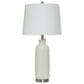 Flair Industries 30" Geometric Ceramic Table Lamp in Ivory, , large