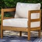 Linon Home Decor Breton Patio Arm Chair in Beige, , large