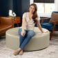 Jaxx Candler Round Ottoman in Natural Beige, , large