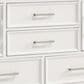 New Heritage Design Andover 6 Drawer Dresser and Mirror in White, , large