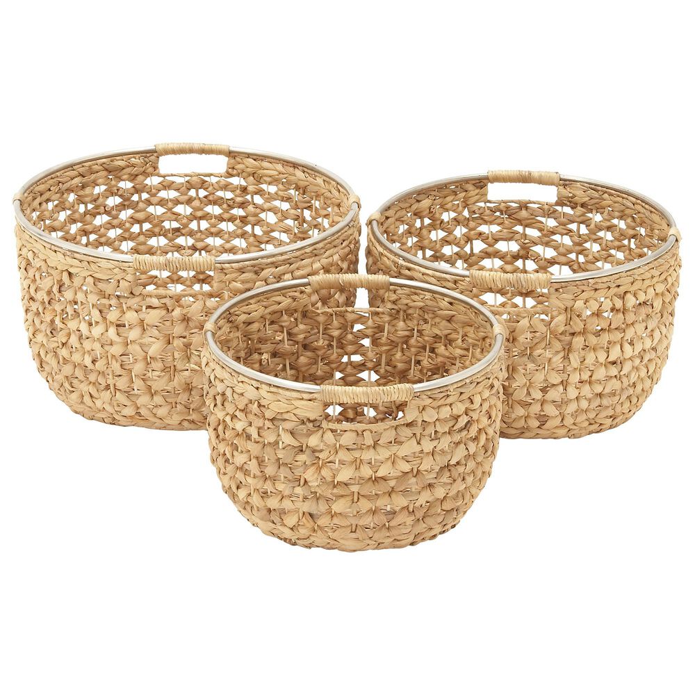 Maple and Jade Baskets in Tan (Set of 3), , large