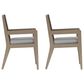 Homestyles Sustain Patio Dining Chair with Gray Cushion in Stain Brown (Set of 2), , large