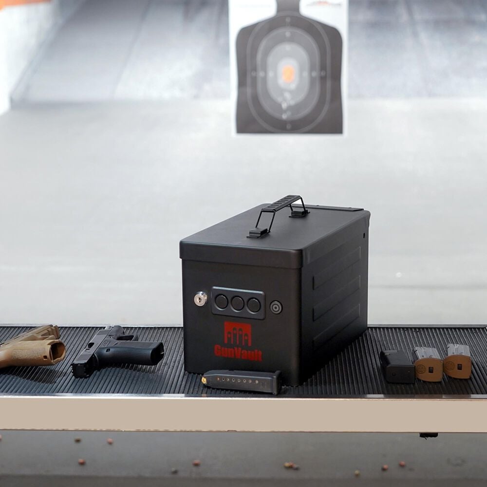 GunVault RangeVault Handgun Safe in Black, , large