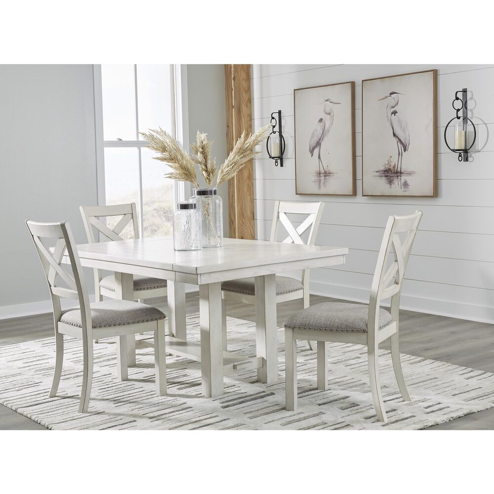 Ashley Robbinsdale Dining Chair Set of 2 in Antique White, , large