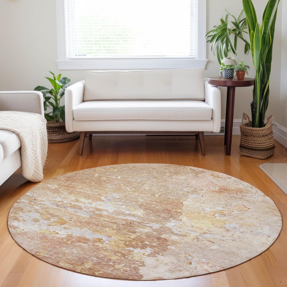 Dalyn Rug Company Ravenna RN3 8&#39; Round Salmon Area Rug, , large
