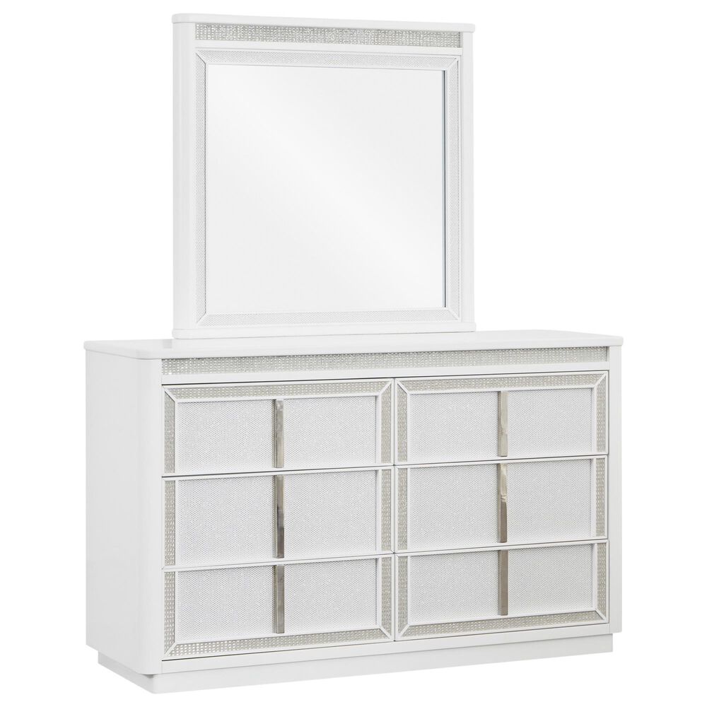 Millenium Chalanna 3-Piece King Bedroom Set in White Lacquer, , large