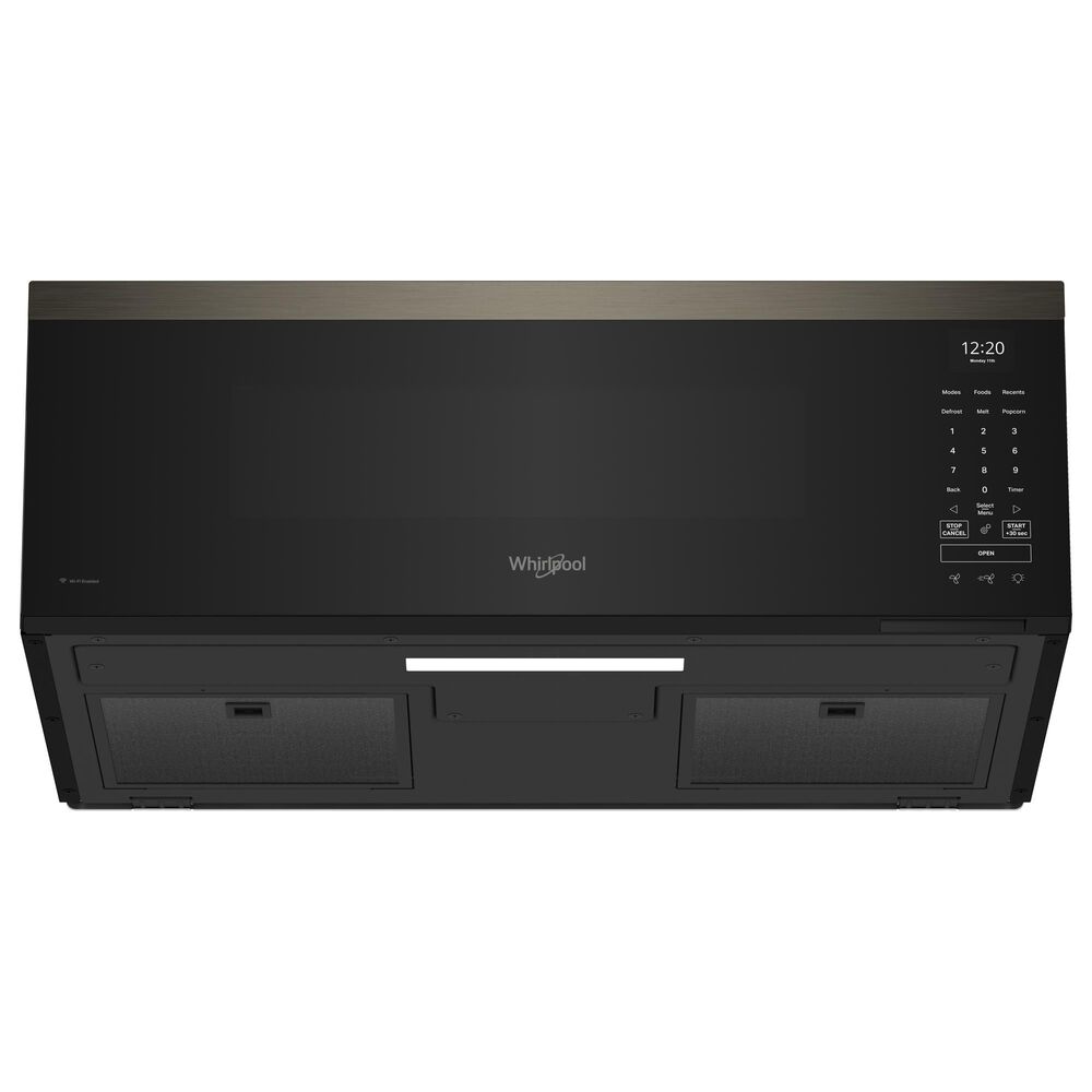 Whirlpool 1.1 Cu. Ft. Low Profile Microwave Hood Combination in Black Stainless, , large