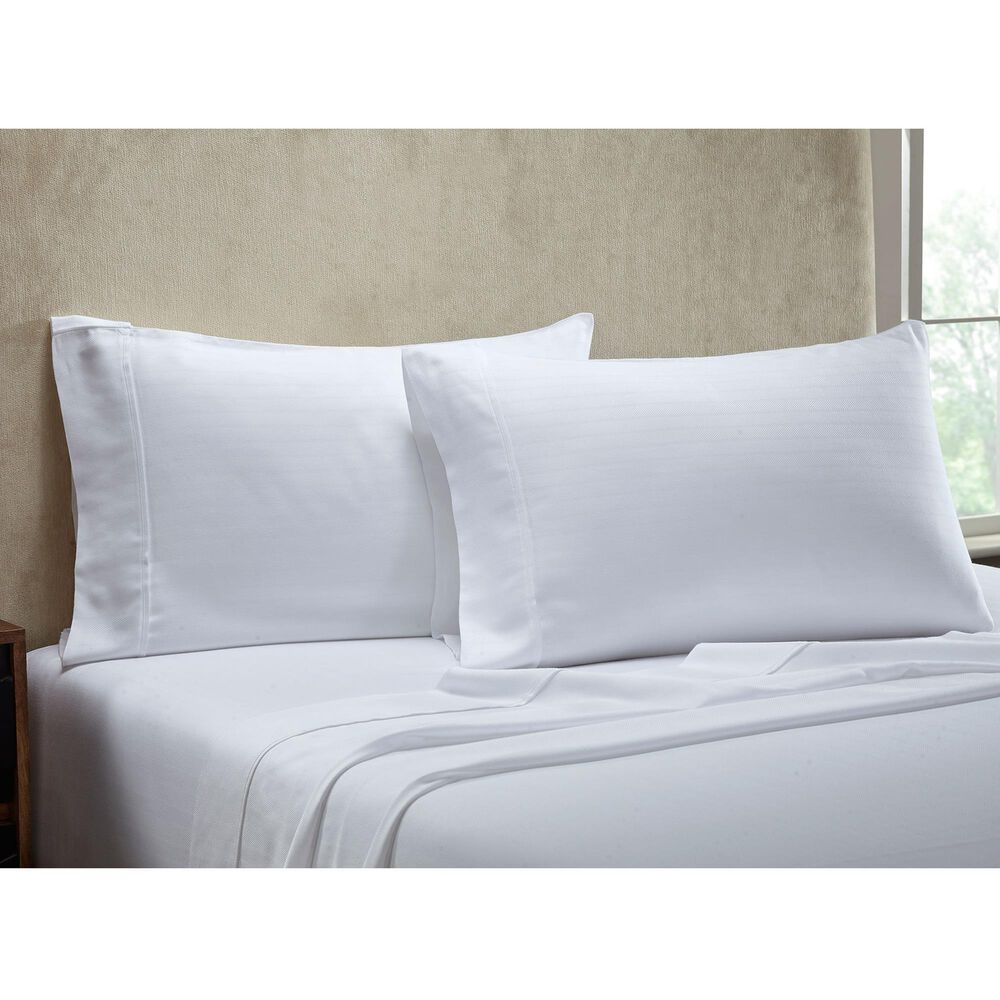 HN International Knightsbridge 4-Piece Queen Sheet Set in White, , large