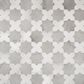 Soho Studio Malta Dove Gray Star and White Cross 6" x 6" Porcelain Tile Kit, , large