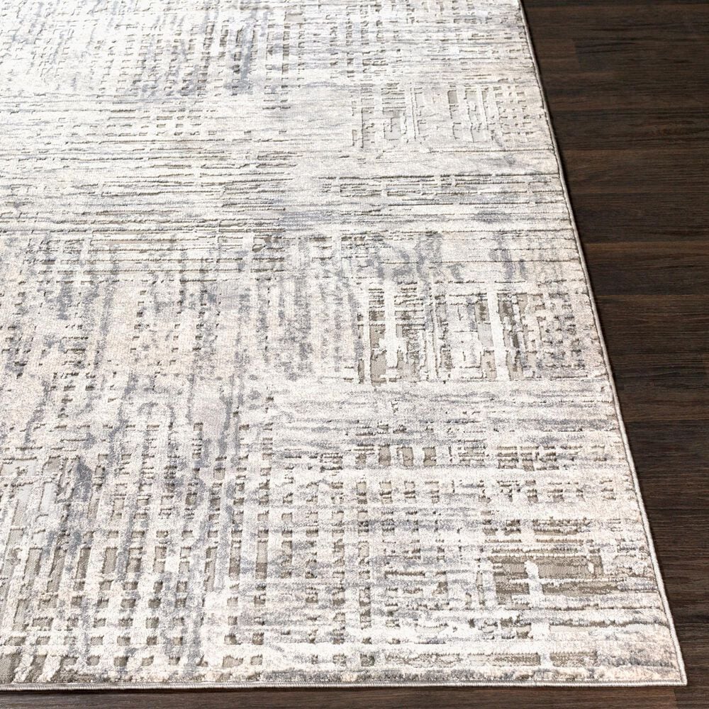 Surya Alpine 2&#39; x 2&#39;11&quot; Light Gray, Gray, Charcoal and Taupe Area Rug, , large