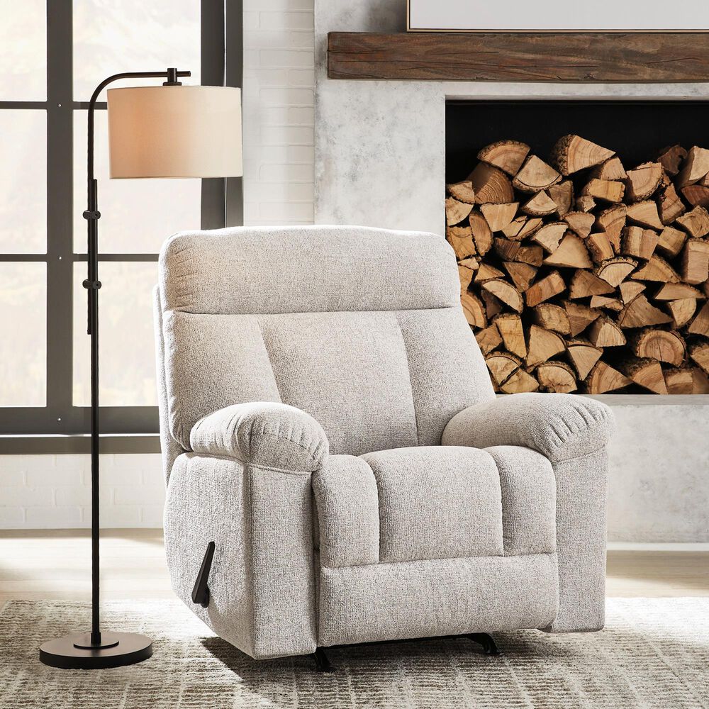Ashley Hoyne Park Manual Rocker Recliner in Cobble Stone, , large