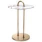 Eichholtz Zappa Side Table in Brushed Brass and White, , large